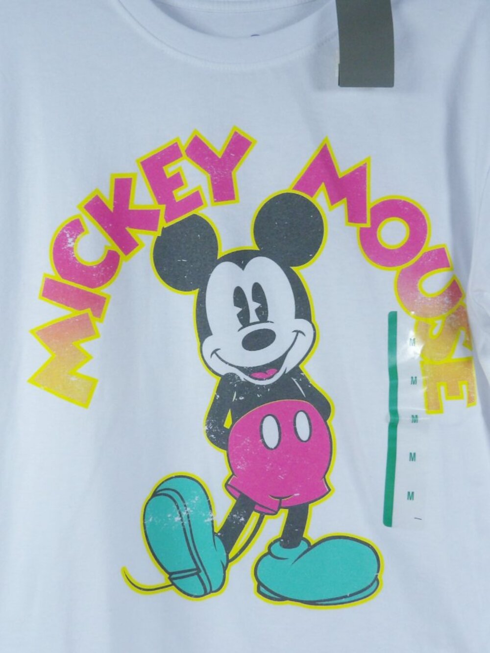 Disney Mickey Mouse Graphic T-Shirt White NWT Retro Style Various Sizes - Picture 8 of 9